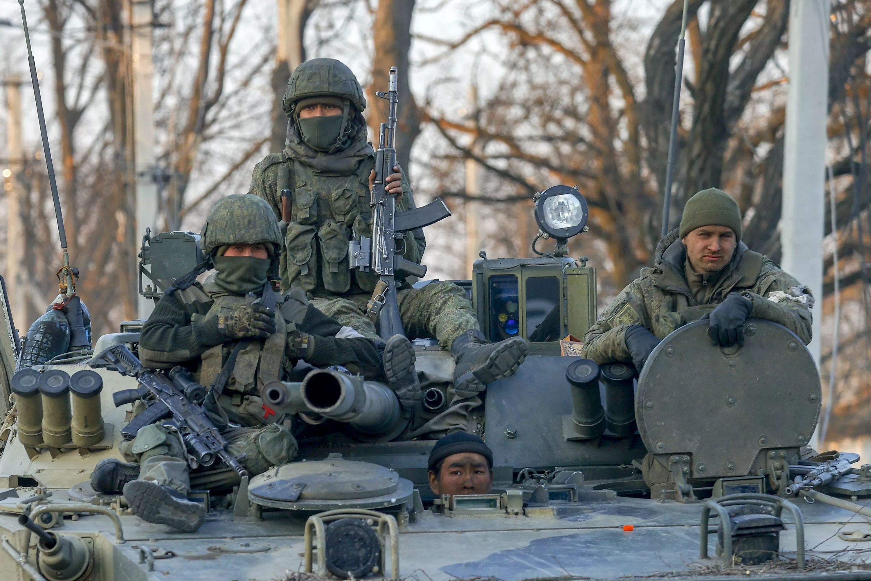 Боец на передовой